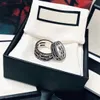 Designer anello luxurys coppia gioielli moda uomo e donna lettera classica Anelli di diamanti 2 stili Regalo di anniversario Stile versatile buono bello