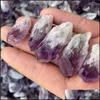 Loose Gemstones Jewelry Irregar Natural Energy Stone Lover For Handmade Pendant Necklaces Key Ring Keychains Makin Dhrgv