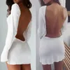 Sexy sólida lenta branca de praia Sarong Summer Summer Bikini Coverp ups Dress Dress Mesh Mini Backless Dress 220613