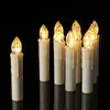 LED Christmas Tree Candle Plastic Flameless Flicker Timer Remote Control Battery Operated Fake Candles For Year Home Decor 220510