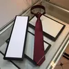 Designer Geborduurde Stropdassen Gestreepte Heren Zijde Business Neck Ties Casual Bruiloft Ties