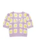 Tricots pour femmes Tees Vêtements féminins Mode Vintage Cutout Crochet Manteau Bouton Col V Vestes à manches courtes pour femmes 2022Women's