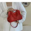 Borse in pelle per donna Borse a triangolo invertito Borsa a mano con manico Borsa a tracolla moda Borsa donna Borsa a catena spessa Lady Satchel 10 colori