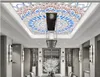 مخصص خلفيات كبيرة النمط الأوروبي نمط لغرفة المعيشة نوم زينيث جدارية ديكور داخلي بابيل دي parede