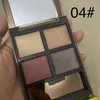 Kolor oka Quad Luksusowy Nude Eyeshadow Paleta 4 Odcienie # 4 Honeymoon Najwyższej jakości Naturalny Matowy Shimmer Eye Pressed Shadow Pigment Pigments Makeup