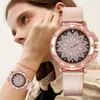 Diamond Watch Women Rhinestone Elegant Watches Ladies Gold Clock Pols voor