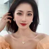 Earrings & Necklace Korean Selling Fashion Jewelry Elegant Natural Freshwater Pearl Design Set Female Prom JewelryEarrings