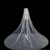 Veaux de mariée Veille de mariage de perles de luxe 2022 3,5 mètres simples accessoires à une couche Cathédrale avec peigne