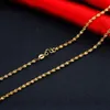 6 Pices Wholesale Women Girls Wave Chain Fashion 18k Yellow Gold Filled Classic Thin Necklace Collar Chain 45cm Long