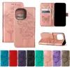 Butterfly Leather Wallet Telefonfodral för Samsung A05 A05S A15 5G S23 FE A24 Moto Power Stylus 2023 G84 G54 G14 Print ID -kortplats Flerhållare Flip Covers Pouch Strap