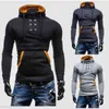 Autumn New Men Sweaters Sweatshirts Zipper Hoodie Men Sweater Solid Color Man Hoody Sweatshirts For Male L220730