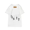 2022 Mens Fashion T-shirtontwerpers Men Kleding Zwart Witte T-stukken Korte mouw Dames Casual Hip Hop Streetwear T-shirts Maat S-6XL