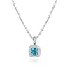 Collares Dy Men Jewelry Diseñador Collar Petite Bluetopaz Black Onyx Amethyst Garné Diamante Diamante Joya Joya
