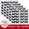 Lanjinglin الكامل Bulk 10100 Boxes Mink Eyelashes 5 أزواج طبيعية طويلة كاذبة كاذبة 3D Lash Book Fluffy Cilios Faux CILS1752674