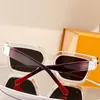 Designer Millionaire Sunglasses 96006 Classic Transparent Frame Grape Purple Gradient Temples Summer UV400 Anti-UV400 Mens Ladies 221i