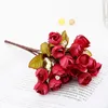 Fleurs décoratives Couronnes Simulation Fleur Étoile Bourgeon Pouce Rose En Gros Faux Plastique Et Herbe Accueil Affichage FlowerDecorative