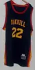 SJZL98＃22 Carmelo Anthony Oak Hill高校バスケットボールジャージーブルーカスタム任意のサイズのスロークバックステッチジャージ