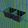 Double Bowl Bird Feeder Cage Dual Water Drink Eating Device Parrot Pigeon Trough 355 D3