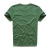 VOUTINT Erkek Kısa Kollu T-shirt Baskı T-Shirt Pamuk Çok Saf Renk Fantezi İplikler T Gömlek Erkek Renk Gri Yeşil LBLUE 220326