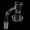 2.5mm Wall Full Weld Clessidra Smoking Terp Slurper Quartz Banger 10mm 14mm 18mm Bordo smussato Slurpers saldati senza cuciture Chiodi per vetro Acqua Bong Dab Rigs Tubi