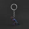 Keychains Alloy Colorful Skull Keychain Dinosaur Key Chain Car Halloween Horror Ring Pendant Gift Boyfriend K4819KeyChains Emel22