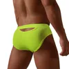 Underpants Mens Kink Underwear Open Hole Briefs Sexy Low Rise Close Fitting Comfortable Charcoal For Flatulence MenUnderpants