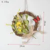 Decorative Flowers & Wreaths Cilected Ins Rattan Wreath Diy Wedding Home Party Pendant Wall Decoration Artificial Small Daisy Gypsophila Gar