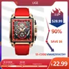 Lige Top Brand Luxury Mens Watches Square Digital Sports Quartz Wrist Watch for Men Waterproof Stopwatch Relogio Masculino 220623