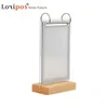 A5 Wood Acrylic Menu Stand Label Sign Sleeve Photo Picture Poster Frame Rack For Advertising Promotion Sign Display