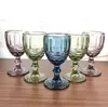 100st / lot retro vintage lättnad röd vin kopp gravering prägling glas hushållsaft dryck champagne bägare diverse bägare sn4908