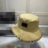 2022 Womens Multicolore Reversibile Canvas Bucket Hat Fashion Designers Caps Cappelli Uomo Summer Fitted Fisherman Beach Bonnet Sun Casquette
