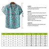 Elegante camicia aloha hawaiana con stampa di fenicotteri da uomo estate nuove camicie da spiaggia Sve corte abbigliamento da vacanza per feste da uomo