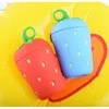 Strawberry Glass Water Bottles Portable Fresh and Creative Hand Cups Female Student Simple Super Cute With Lid Cute
