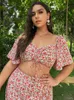 Plus Size Dresses Clearance Price Women Large Midi 2022 Summer Sexy Ruffle Chic Sundress Boho Floral Beach Party ClothingPlus