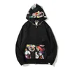 Designer Luxury Autumn and Winter Apes Hip Hop Man Printed Hooded Cardigan Zipper Sweater Jacket Trend Sweater Jacket