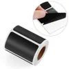 Gift Wrap 120pcs/roll Black Paper Stickers Self Adhesive Classification Sticker Label Erasable Writing Labels Home Kitchen Food StorageGift