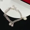 Nuovo design Ciondola perla nappa orecchini da donna asimmetrici Teschio Scheletro Micro intarsi diamanti donna doppio strato Collana Beetle9556628