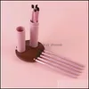 Brushes Hand Tools Home Garden Ll Travel Mini Eye Makeup Brushe Set For Eyeshadow Eyeliner Eyebrow Lip Brush Portable Make Up Dhg4G