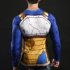 T-shirts pour hommes T-shirts imprimés Cosplay Men Anime Goku Fitness Compression Body Body Body