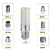 SMD2835 مصابيح LED شمعة E27 E26 B22 E14 12W 16W 110V 220V 230V توفير الطاقة الدافئة الباردة أبيض مصباح الذرة COOLWHITE