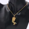 Pendant Necklaces Exotic Egyptian Queen Nefertiti For Women Men Jewelry Gold Color Whole Jewellery African GiftPendant5137692