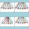 Colares pendentes pingentes j￳ias 6color Handmade Murano lampwork Glass Inclado de cristal de cristal l￡grima penda dhijn