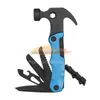 Hand Tools Multi Outdoor Camping Tools Adjustable Wrench/Car Multi-function Lifesaving Hammer Mini Pockets Multifunctional Tool 105HMCLUB