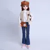 Mooie handgemaakte poppenset jurk 60 cm BJD kleding mode casual pak voor 1/3 accessoires meisjes kinderen speelgoedgeschenken 220505