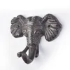 Animal Cast Iron Hooks Wall Decoration Elephant Sun Butterfly Dragonfly Modeling Hook Door Hanger DH4887