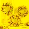 Decorative Flowers & Wreaths Peony Hydrangea Artificial Flower Garland Door Ornaments Forest Colorful Window Wedding Decoration Pography Pro