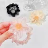 Fasce elastiche per capelli con fiori di strass eleganti da donna Porta coda di cavallo Scrunchie Copricapo Fascia dolce Accessori per capelli moda