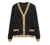 Women Sweater Knitted Cardigan Casual Coat V-neck Drop Shoulder Sleeve Female Chic Crochet Outerwear Autumn Winter New