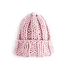 Bonnet/tête de mort casquettes hiver femmes chapeau Bonnet bonnet tricoté gros gros oreille côtes doux bonnet bonnets Skullies chapeaux plus chaud Ski épais garçon A3s