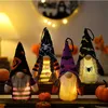 Fournitures de fête Gnomes d'Halloween Illuminés Ornements Suspendus À La Main En Peluche Elf Stuff Poupées Décor pour Arbre Home Party Cadeau XBJK2208